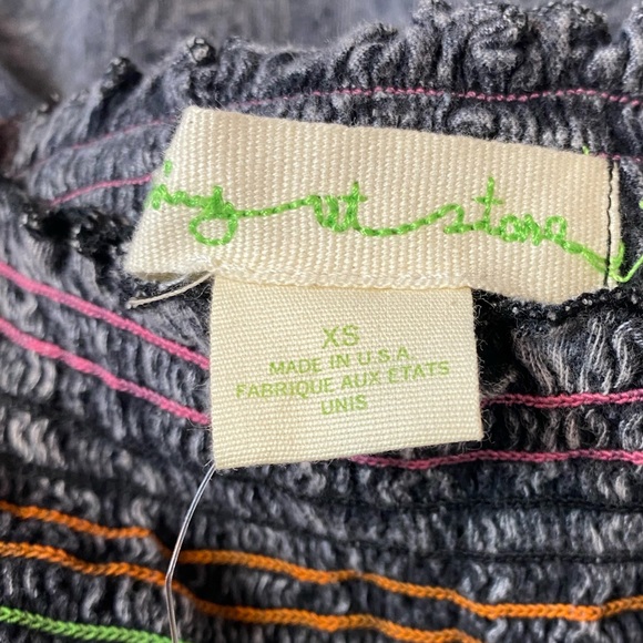 🔵 Urban Outfitters Staring at Stars Boho Strapless Ruffle Tube Top XS (WT-1&2) - Picture 4 of 7